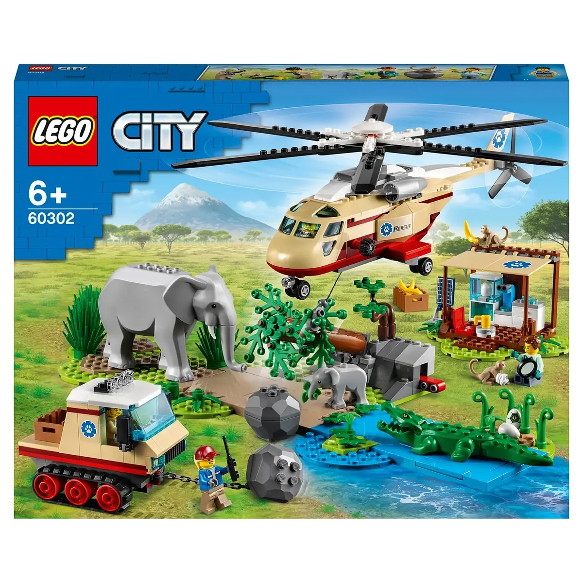 Дешево Конструктор LEGO City Wildlife 60302 Операция по спасению зверей