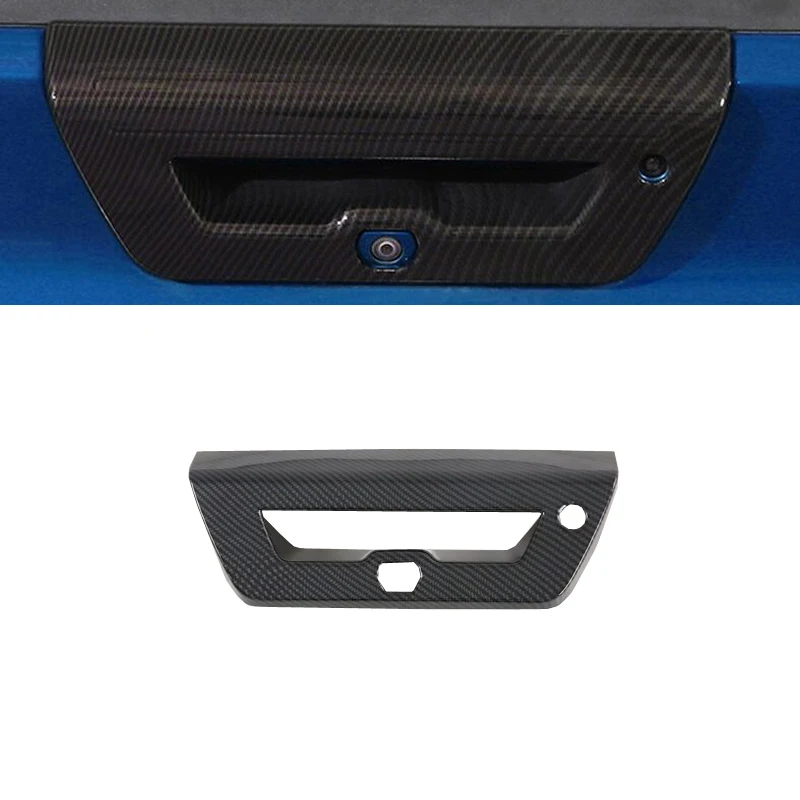 

Для Ford F150 2019-2022 1 шт. Автомобильная задняя дверная ручка Чаша Крышка отделка углеродное волокно ABS автомобильные аксессуары для стайлинга