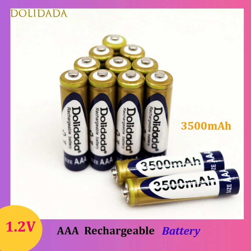 

2023 New AAA Battery 1.2V 3500mAh Rechargeable AAA Ni-MH Battery for Electric Shaver Remote Control Toy Game Console Alarm Clock