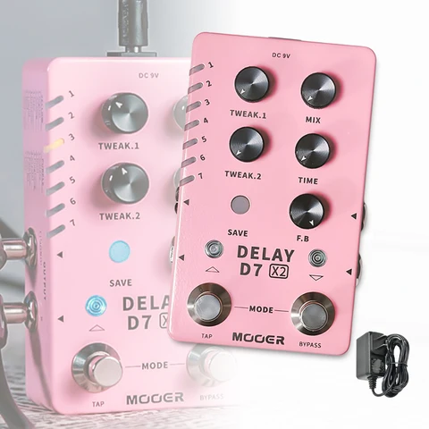 MOOER D7 X2 гитарная педаль задержки