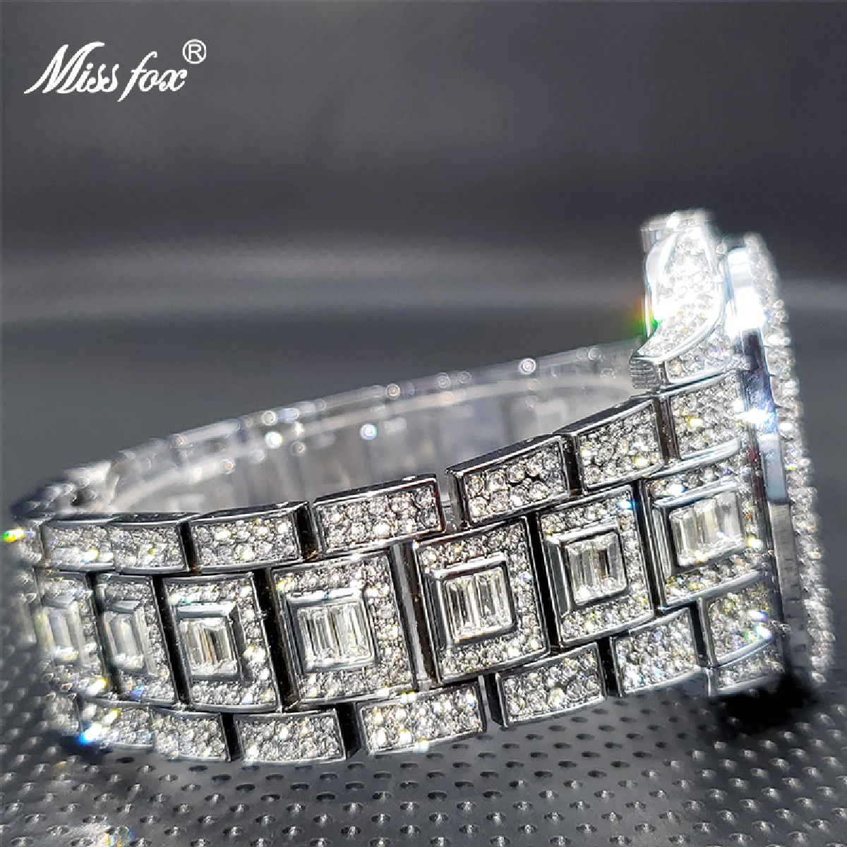 New Ice out Watch for Couple  Luxury Brand Moissanite Watches for Lover Dropshipping New Auto Date Relogio Masculino de Luxo