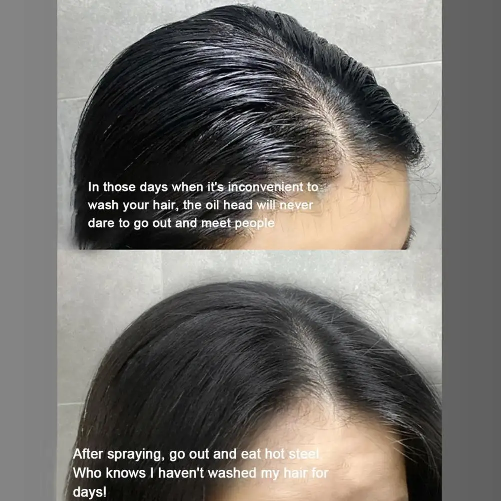 Сухой шампунь спрей для пушистых волос жирной кожи контроля жирности пушистый