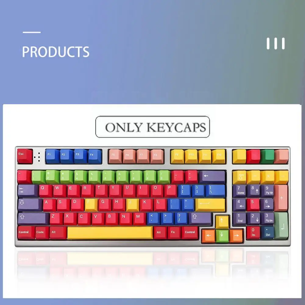 

Колпачки для механической игровой клавиатуры R2u9, 131 клавиш, цвет
