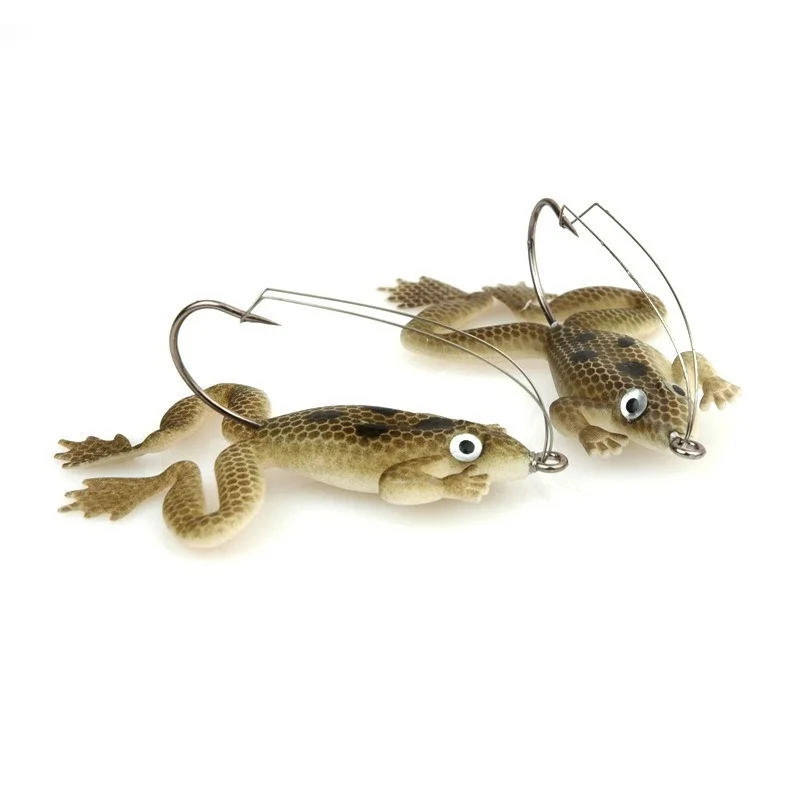 

Thunder Frog 6cm 5g Black Fish Killer with Hook Anti-hanging Bottom Soft Frog Soft Bait Anti-hanging Bottom Frog