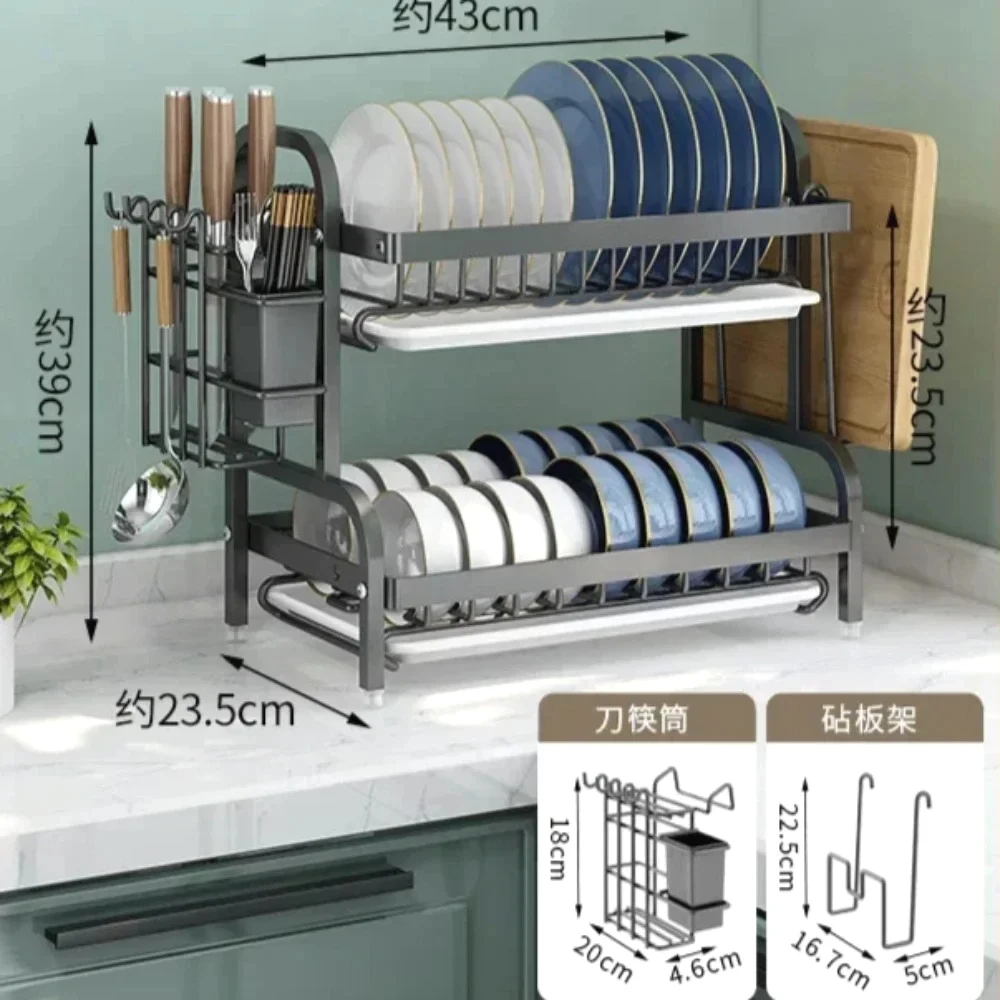 Стеллаж для хранения кухонной посуды бытовая стеллаж сушки ящик шкаф кухонные