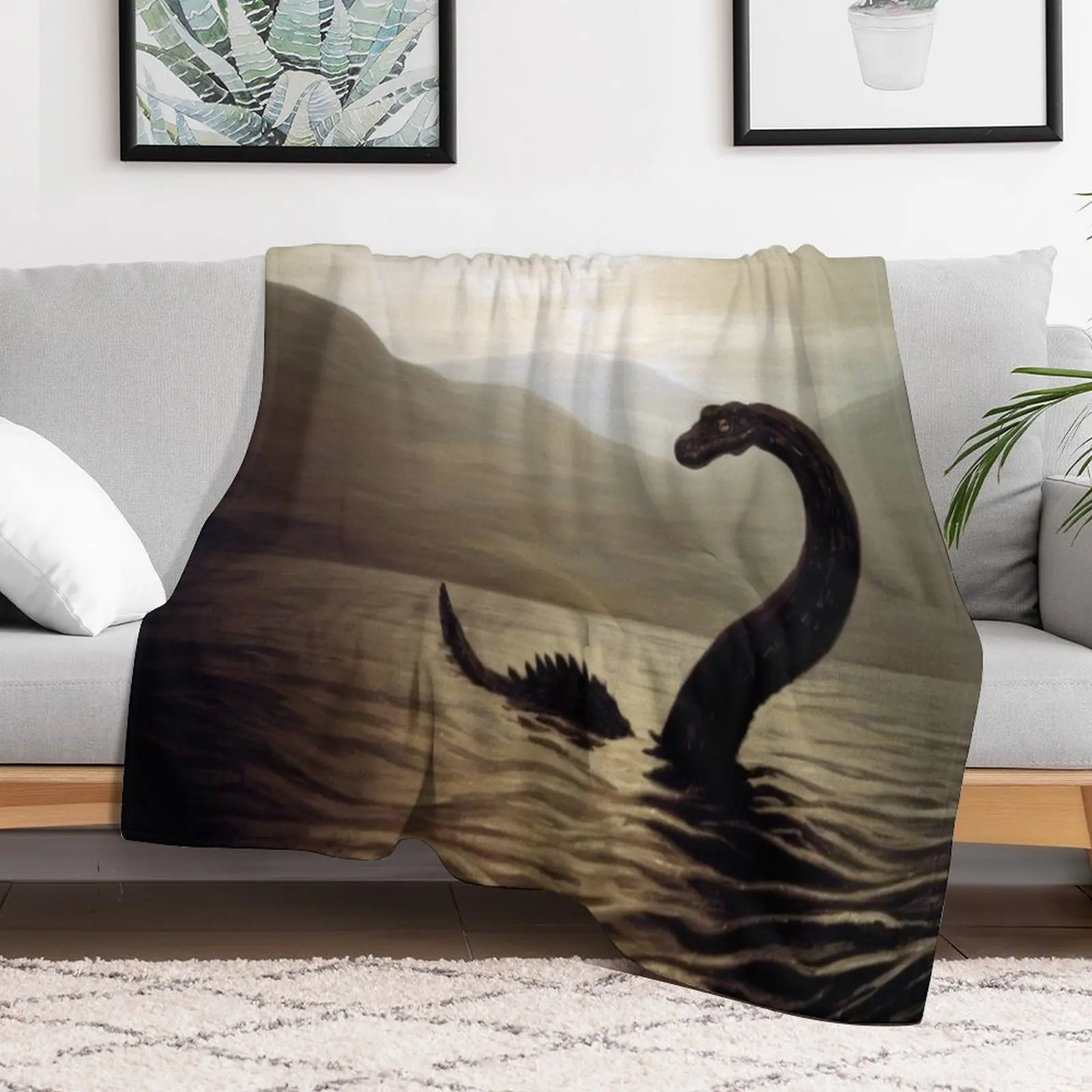 Лох-Несс монстр Плед Кровать плед Декоративные Кровати Постельное белье Одеяла