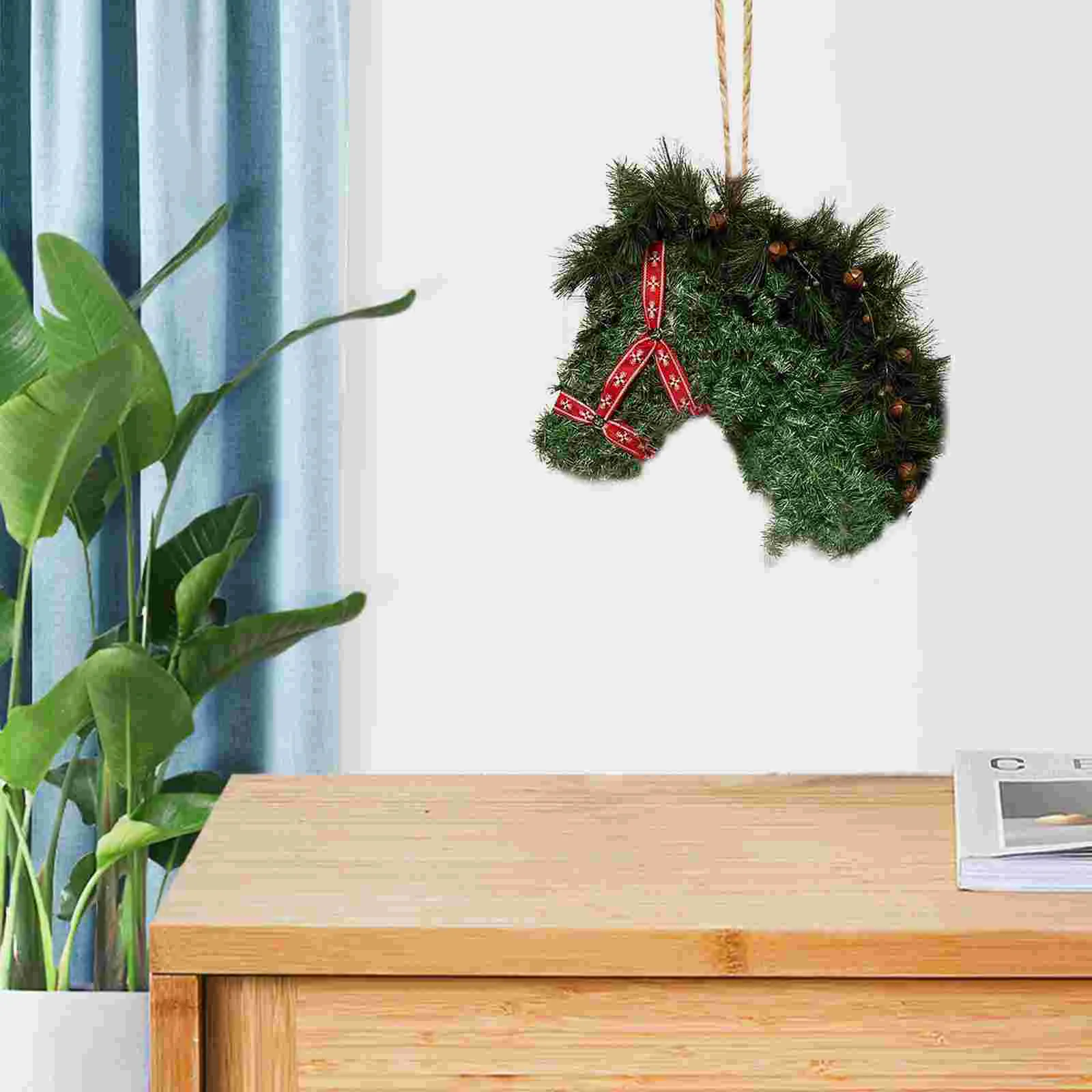 

DIY Flower Garlands Frame Horse Shaped Wreath Forms Making Tool Iron Hanging Holder Wire
