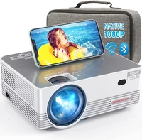 1080p wifi bluetooth projector dbpower 8000l full hd outdoor movie projector support iosandroid sync screenzoom