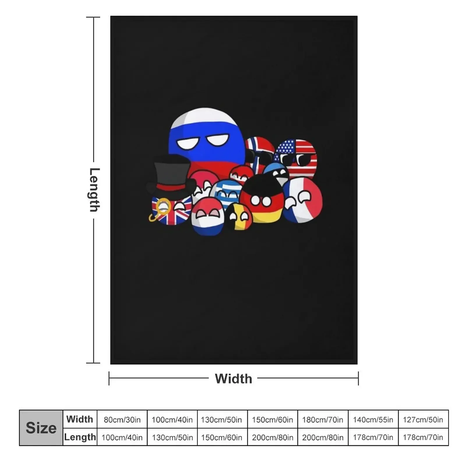 Countryballs Джерси DMN дизайн пледы кровать модные одеяла для спальных мешков