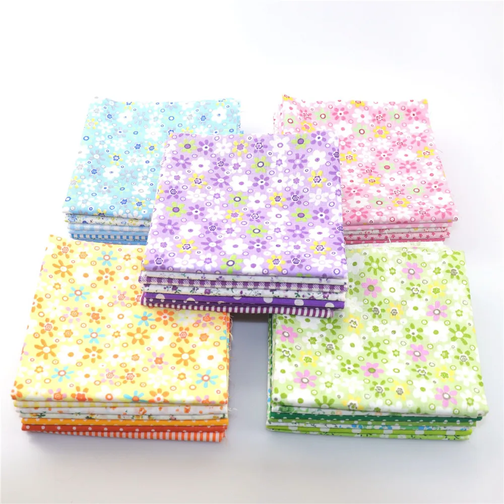 

7pcs/set Patchwork cloth 100% Cotton Fabric DIY Fat Quarter Bundle Quilting Patchwork Craft Size 50x50cm