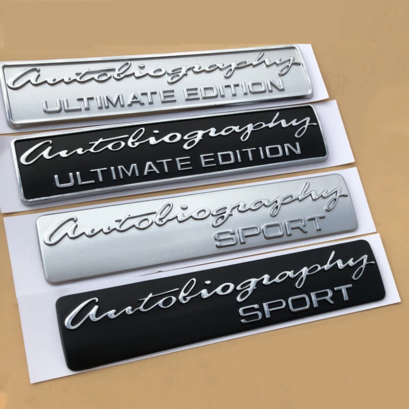 

SV Autobiography Ultimate Edition SPORT Emblem Bar Badge Fit for Range Rover Executive Limited Car Trunk 3D Logo Stickers