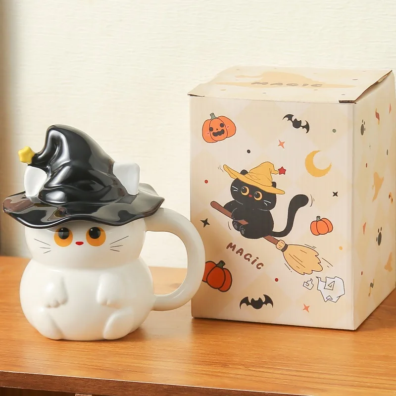 

Керамическая кружка ZONBVF "Волшебная шляпа, кошачий призрак"