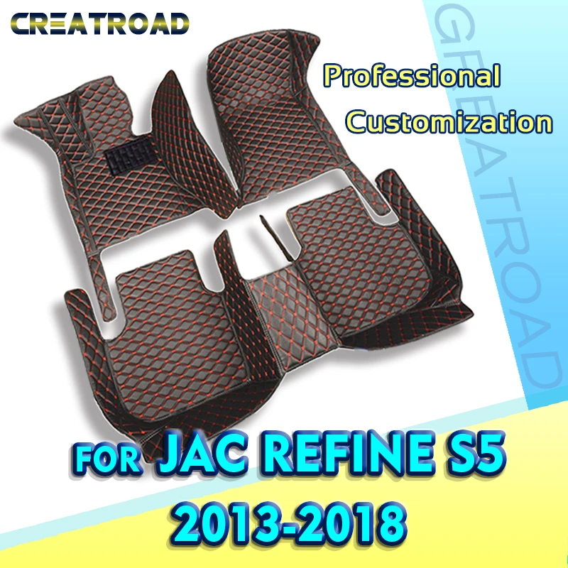 

Car Floor Mats For JAC Refine S5 2013 2014 2015 2016 2017 2018 Custom Auto Foot Pads Carpet Cover Interior Accessories