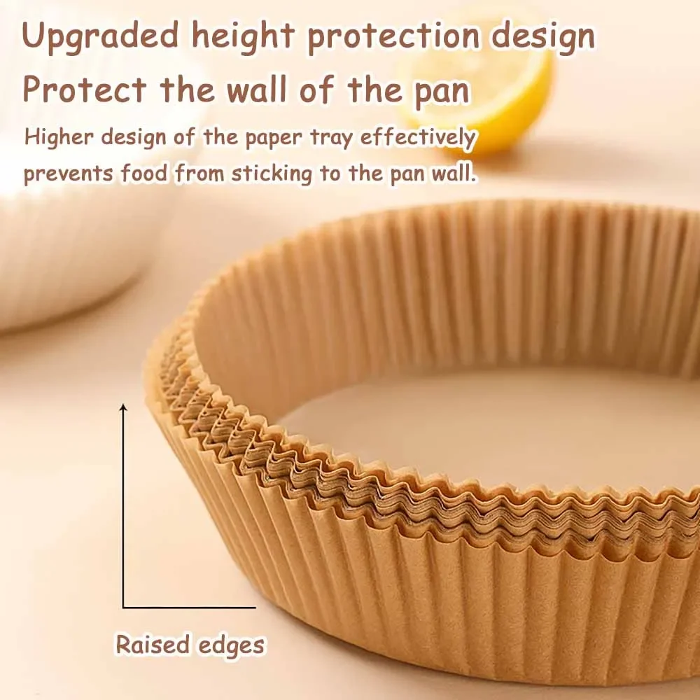 Бумажные вкладыши для фритюрницы 50/100 шт. одноразовые с антипригарным покрытием