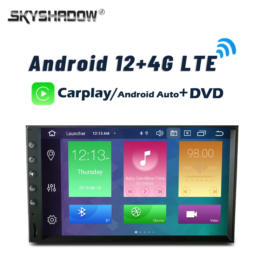 fotograficzny Carplay DSP IPS Android 12 0 8 ГБ + 128 8-ядерный автомобильный DVD-мультимедийный плеер 2 Din