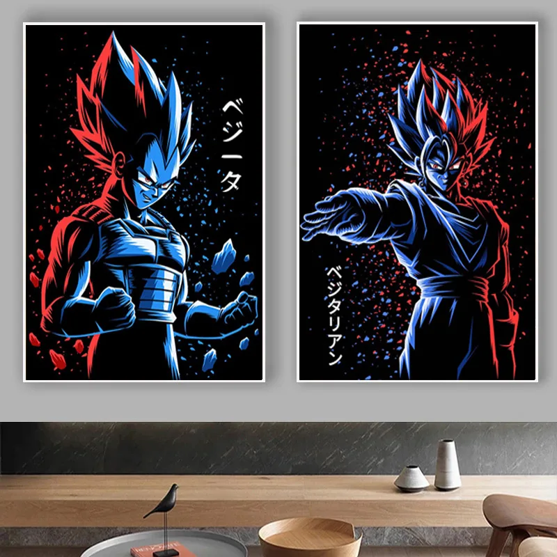 

Dragon Ball Super Vegito Pop Art Canvas Painting Japanese Anime Posters and Prints Modern Wall Art Picture for Living Room Decor