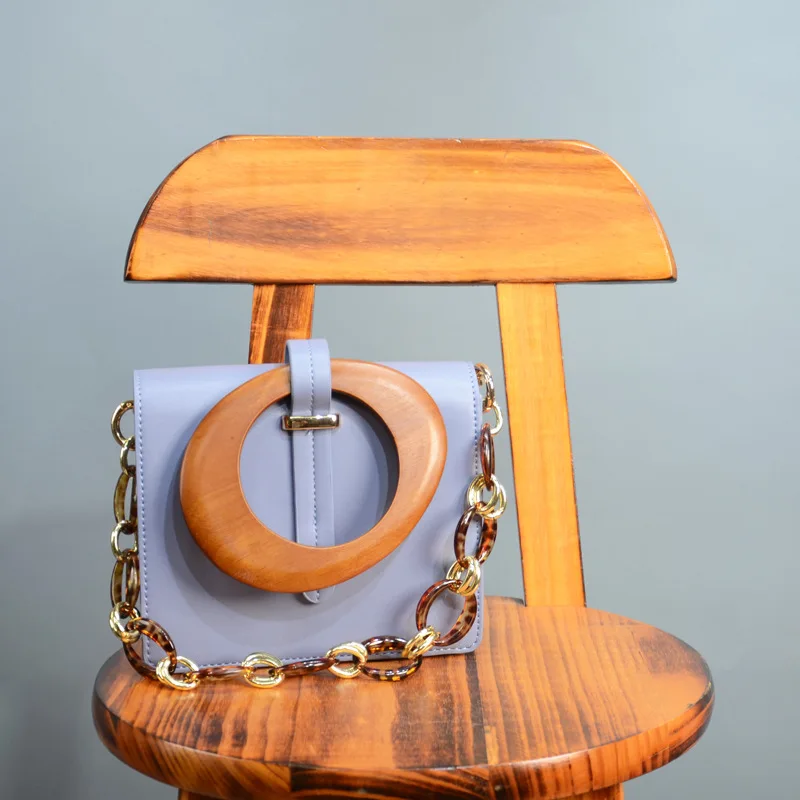 

Flaps for Women 2022 New Luxury Designer Brand Fashion Wooden Wrist High-quality Messenger Bag Handbag Women's Small Bag Metis