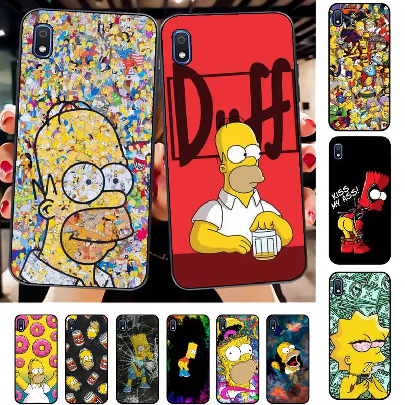 

Bandai Funny Cartoon Homer Simpson Family Phone Case for Samsung A51 01 50 71 21S 70 31 40 30 10 20 S E 11 91 A7 A8 2018
