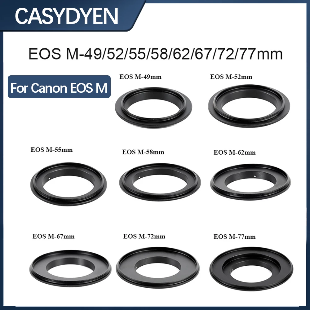 Кольцевой адаптер для EOS M2/Стандартного крепления камеры 49/52/55/58/62/67/72/77 мм