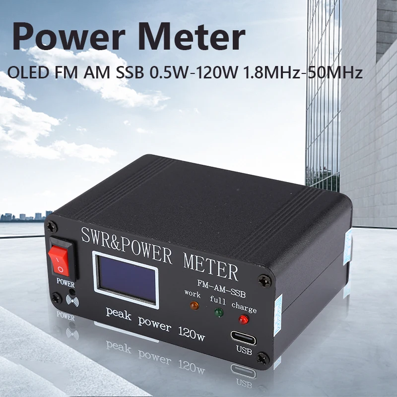 

Измеритель коротких волн 1,8-50 МГц, FM AM SSB 0,5 Вт-120 Вт