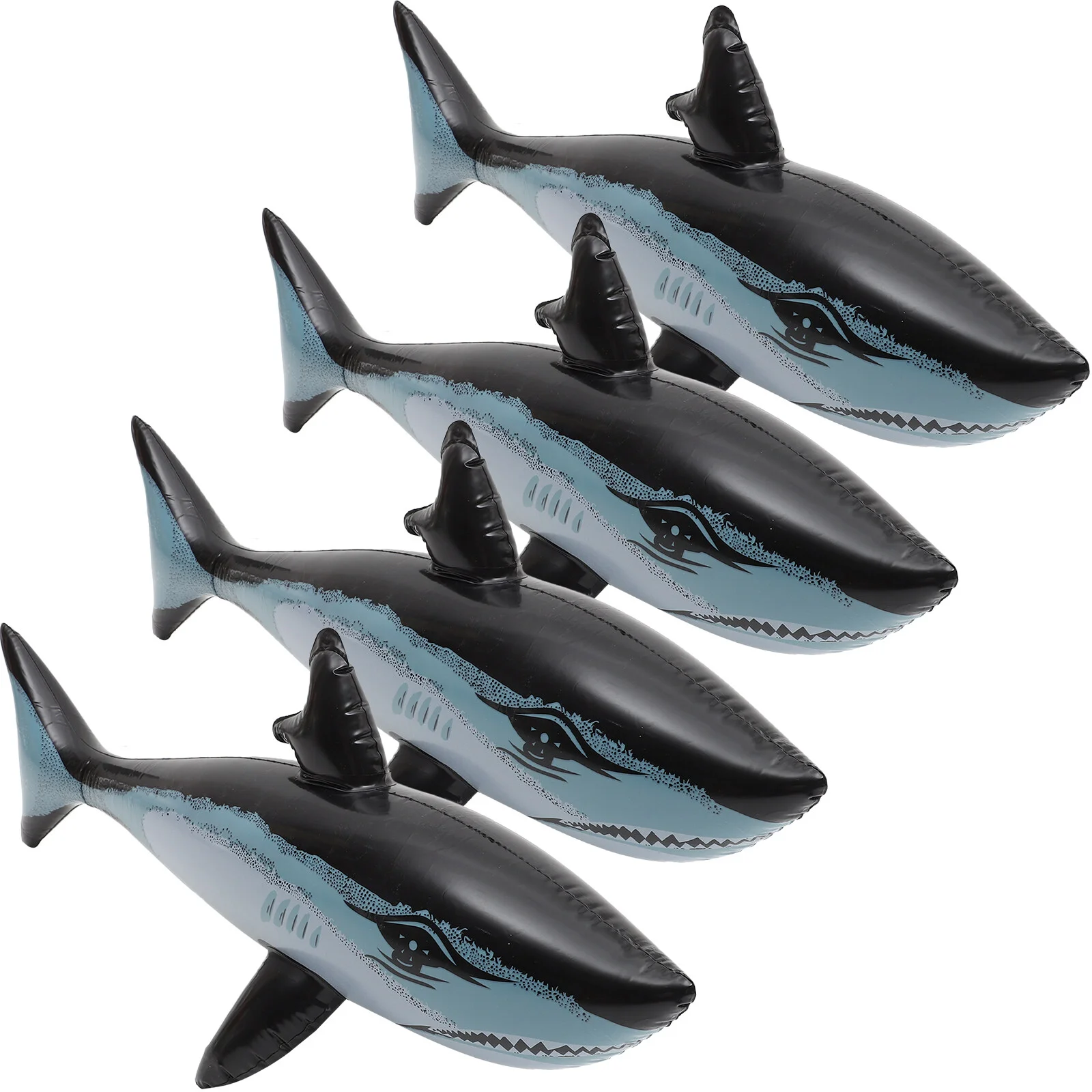 

Inflatable Float Shark Decoration Animal Playthings Plastic Party Decorations Interactive