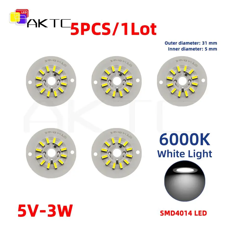 Светодиодная панель Ankatec 5V3W-LEDP белая/теплый белый
