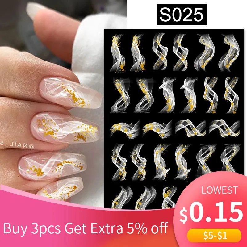 

Harunouta мраморные цветущие 3D фольгированные наклейки для ногтей золотые бронзирующие листья цветок для дизайна ногтей весенние Фотообои