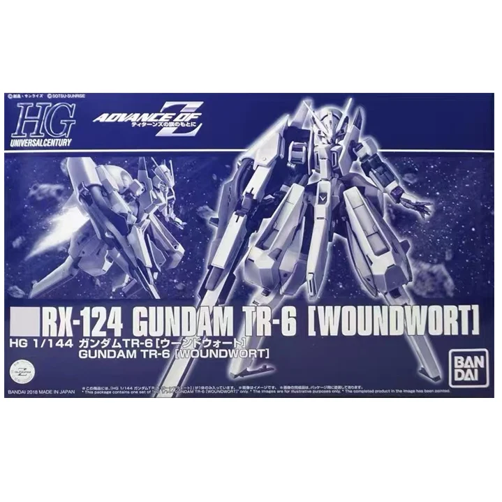 

BANDAI Gundam Model HG 1/144 PB RX-124 TR-6 Woundwort Mobile Suit Assemble Model Action Figures GUNPLA