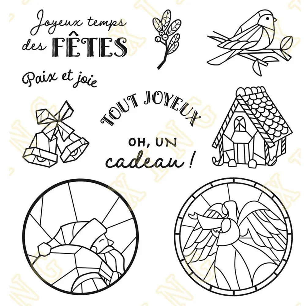 

New Metal Cutting Dies Scrapbook so Very Merry Photopolymer Decoration Stamps Stencils DIY Gift Card Craft
