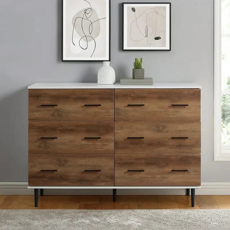 

Wood 6 Drawer Dresser - White/Rustic Oak Imanes de neodimio Earth magnets strong Magnet with adhesive Imas super forte Iman de n