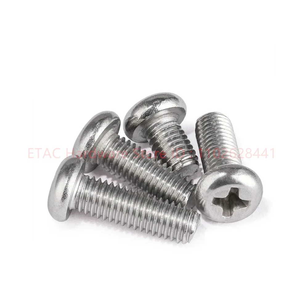 Винты крестовые с круглой головкой M1 М1.2 М1.4 м1.6 М2 м2.5 М3-М10