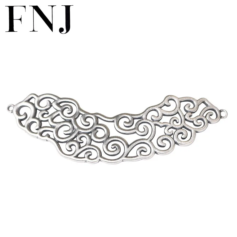 

Кулон из серебра 925 пробы с полым цветком FNJ
