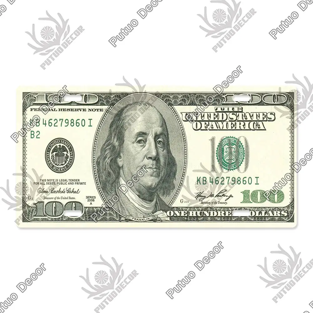 

Винтажная металлическая табличка Putuo Decor