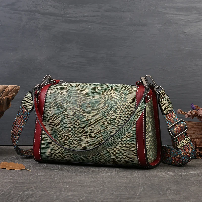 

Модная кожаная женская сумка контрастных цветов, сумка на одно плечо, индивидуальная змеиная Подмышечная сумка Baotou из коровьей кожи на молнии