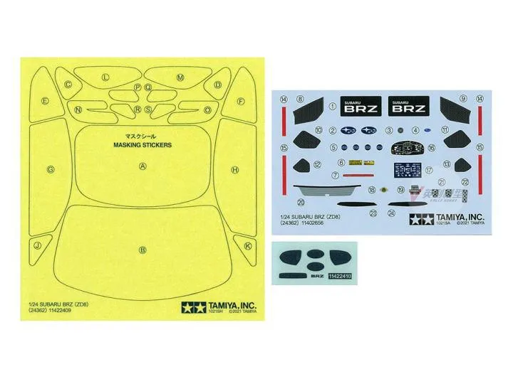 1/24 Tamiya Assembled Car Model Subaru BRZ (ZD8) with Internal Engine 24362 | Игрушки и хобби