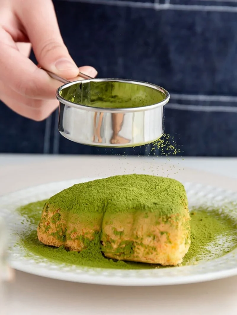 

New 1pc Stainless Steel Flour Sieve Round Handheld Fine Mesh Sifter