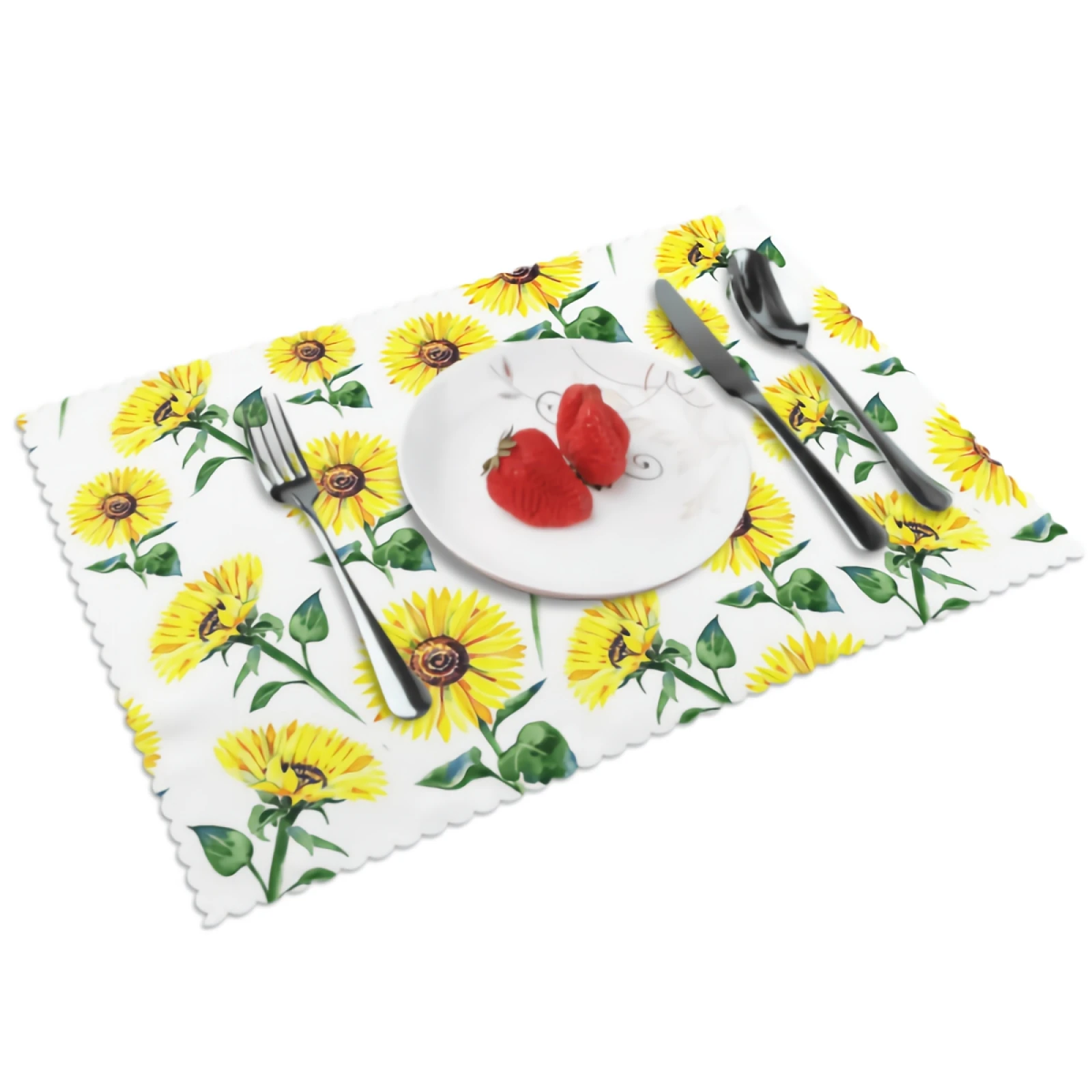 

Sunflower Placemats for Dining Table 12 x 18 inches Heat Resistant Table Placemats Set of 4 for Kitchen Dining Table