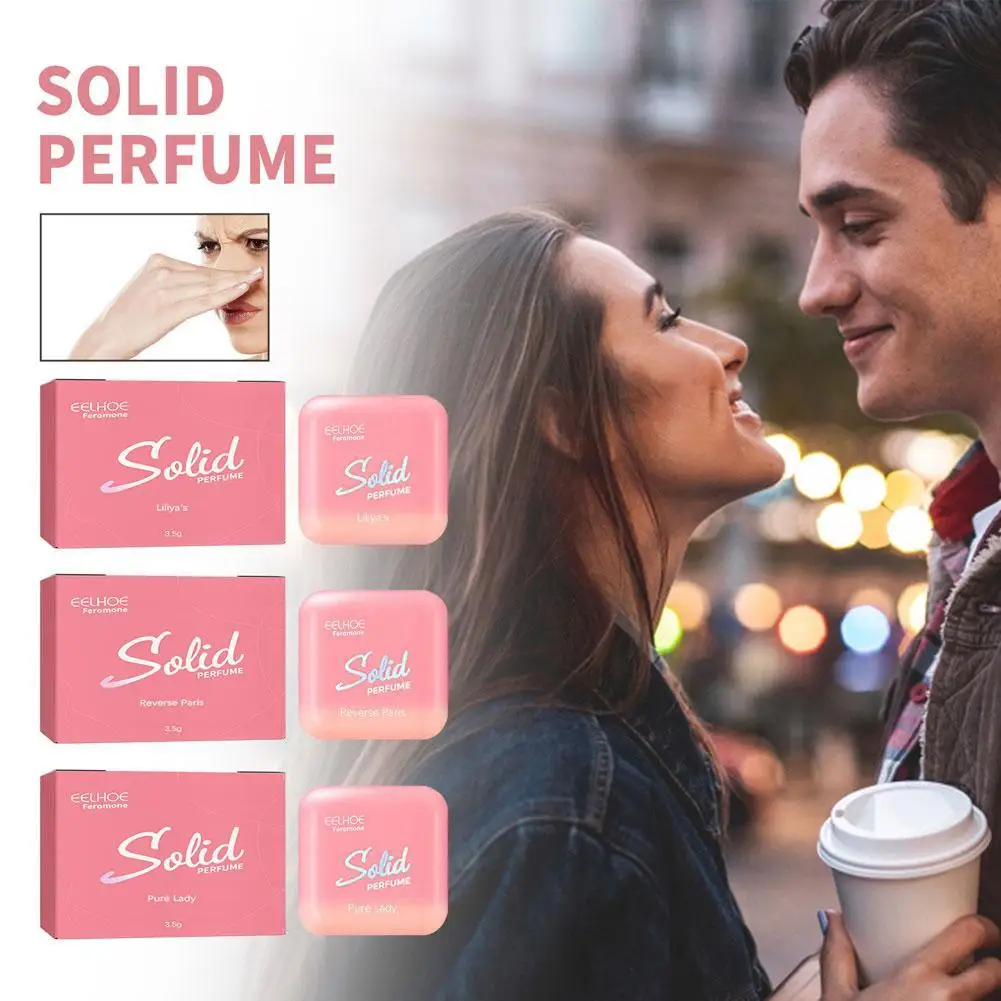 

New Flower Fragrances Peach Solid Perfumes Balm Portable Mild Lasting Aroma Deodorant Fragrances Women Men Body Antiperspirants