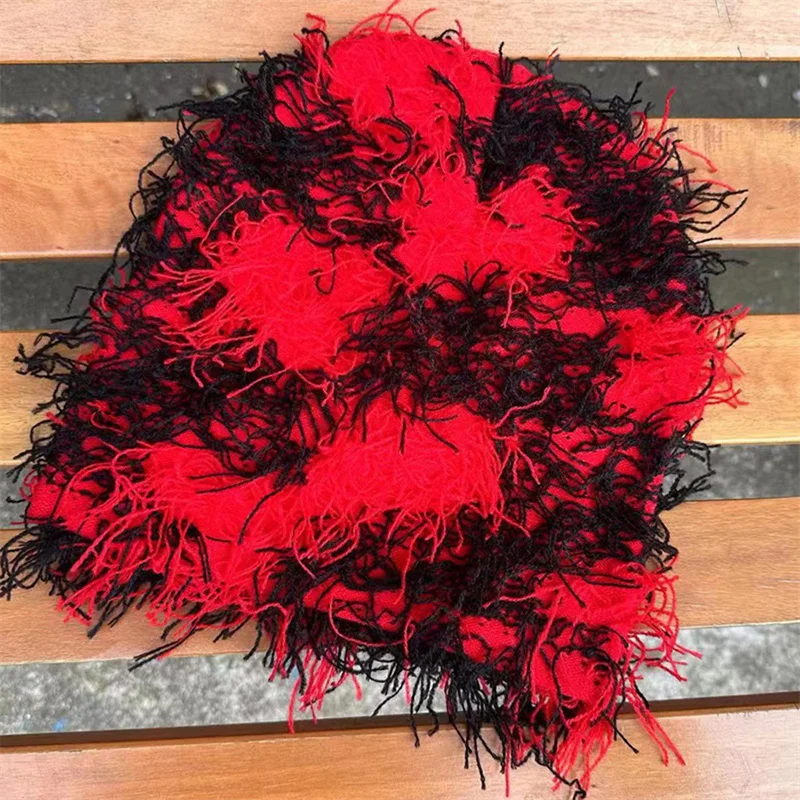 Балаклава потертая вязаная лыжная маска на все лицо для мужчин уличная