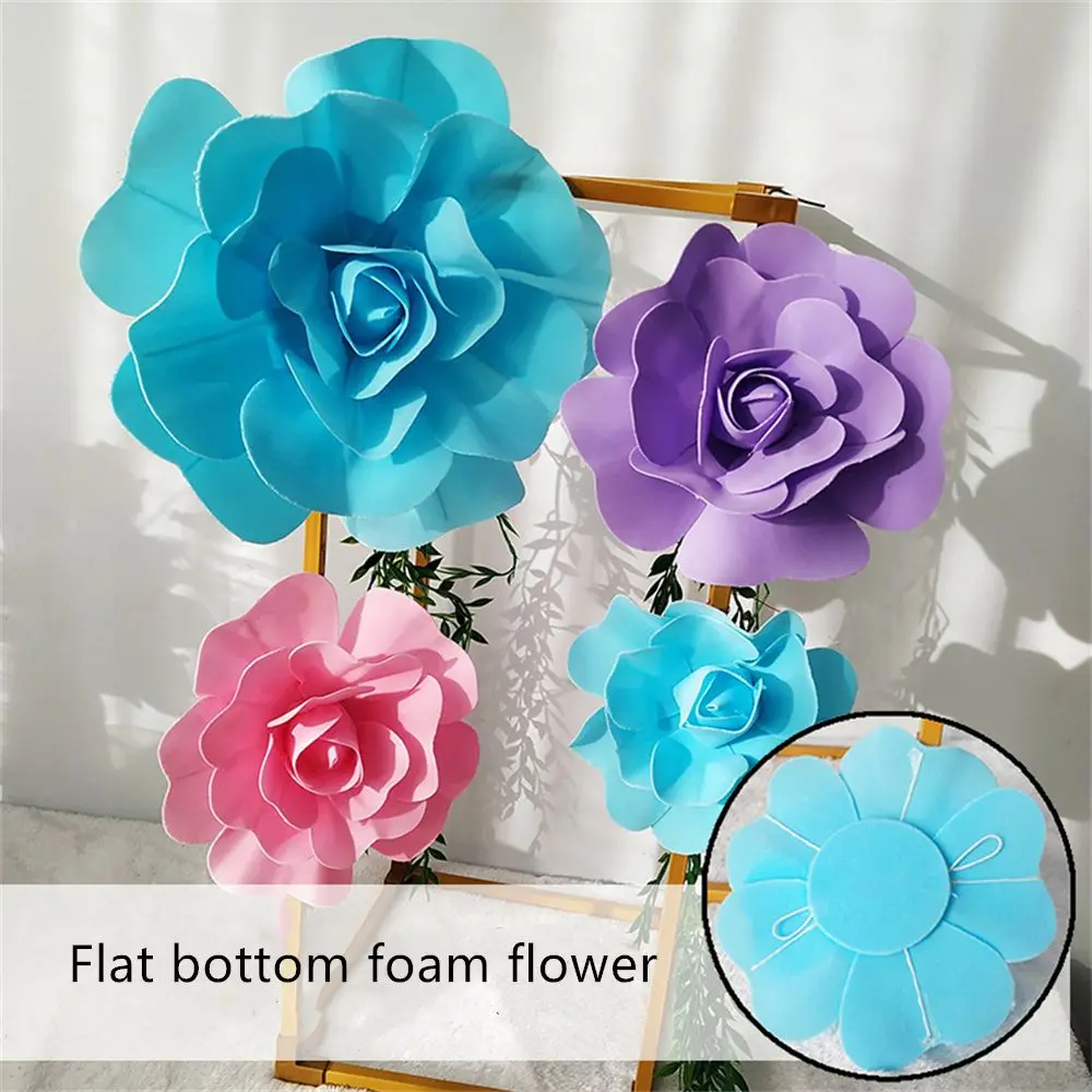 

Multi-colour Party Supplies Fake Flowers Flat Flowers PE Foam Flowers Large Wedding Flower Wall Decor