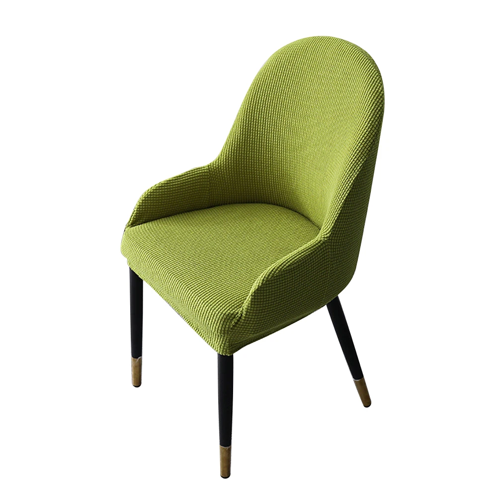 Накидка для стула с изогнутой спинкой, украшение обеденной комнаты, защита для барного стула, растяжимая, съемная, стиральная, с крыльями.