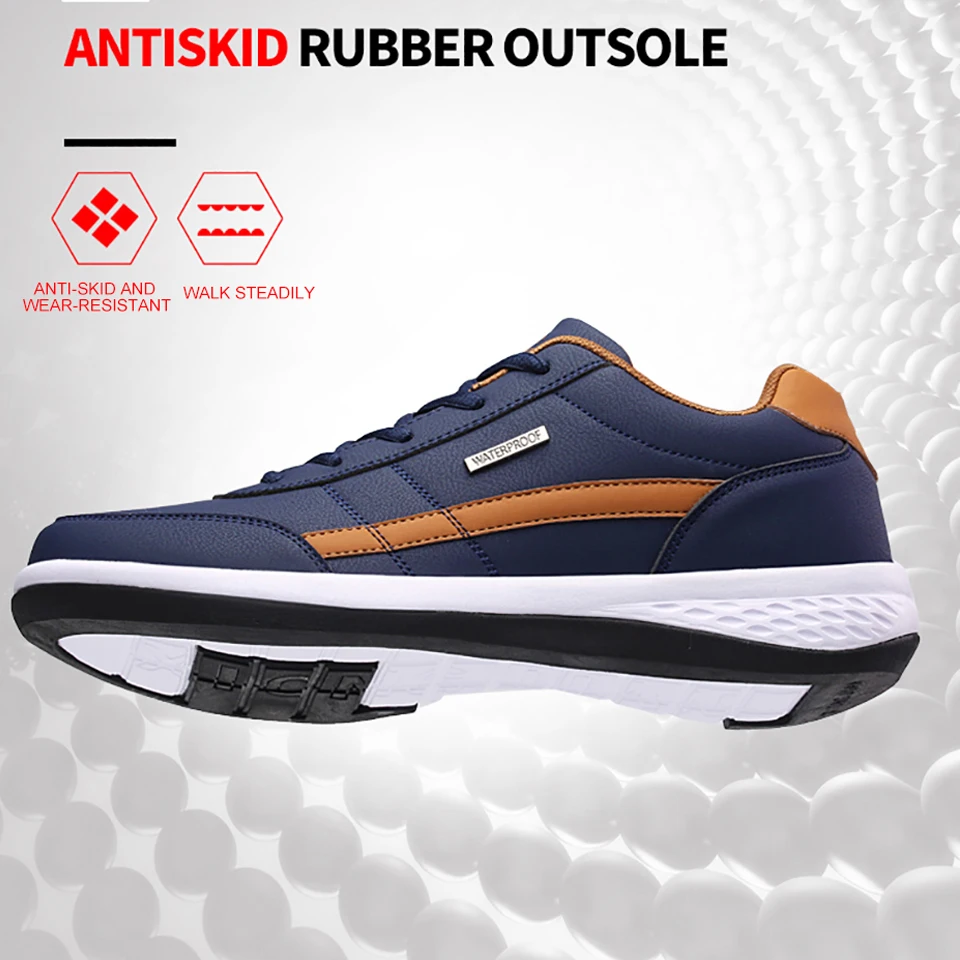 Loekeah Men Outdoor Running Shoes Lightweight Comfortable Casual Sneakers Breathable Sports Shoes Plus Size Flat Footwear