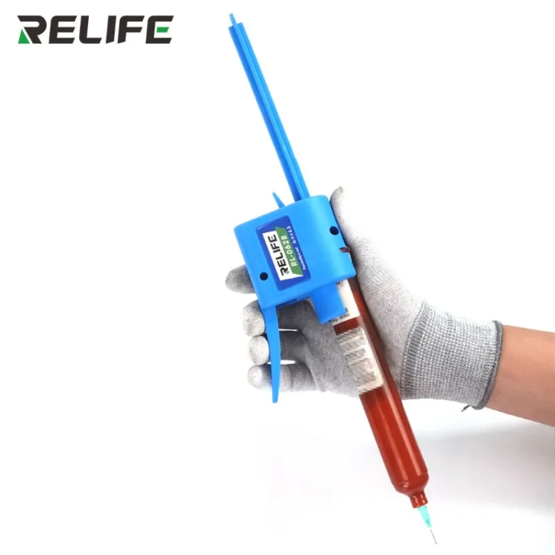 RELIFE RL-062B ручной клеевой пистолет игольчатый усилитель для шприца 30CC ~ 60CC масляная