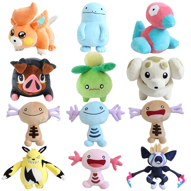 

Искусственные аниме персонажи вокруг плюшевых игрушек Kawaii Pikachu мягкие плюшевые животные мягкие куклы детские подарки на день рождения