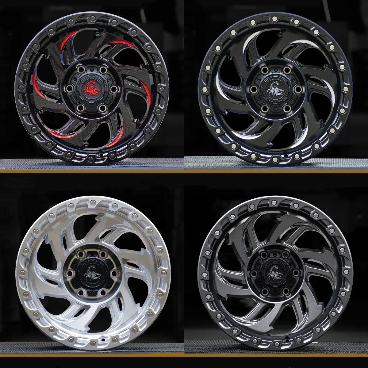 Горячая распродажа на складе Ступица колеса 6*139 7 17 18-дюймовые диски кованые