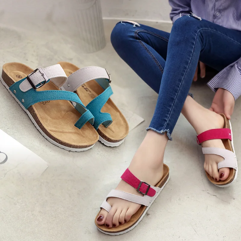 

Шлепанцы женские из флока на платформе, роскошные резиновые сандалии, сланцы, Пляжная Дизайнерская обувь средней высоты, гавайский Сабо