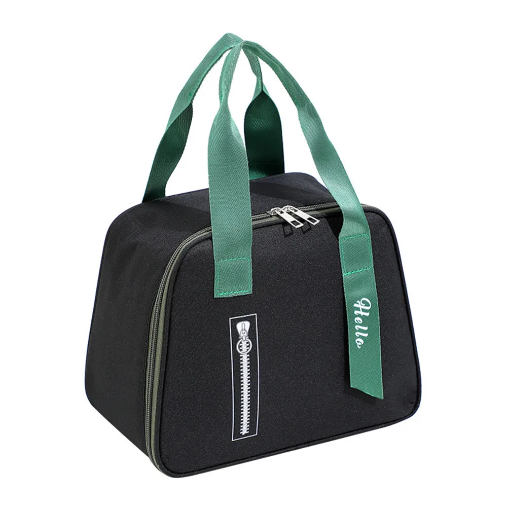 

New Portable Lunch Box Large Capacity Cooler Bag Waterproof Oxford Cloth Zipper Thermal Picnic Food Bag For Women Men