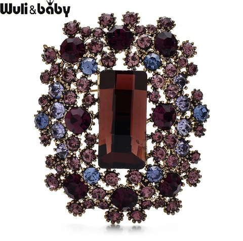 Wuli&baby броши с кристаллами