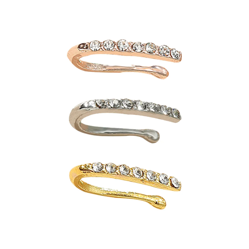 

False Nose Ring Alloy Rings Jewelries Nasal Set Perforation Studs Fashion