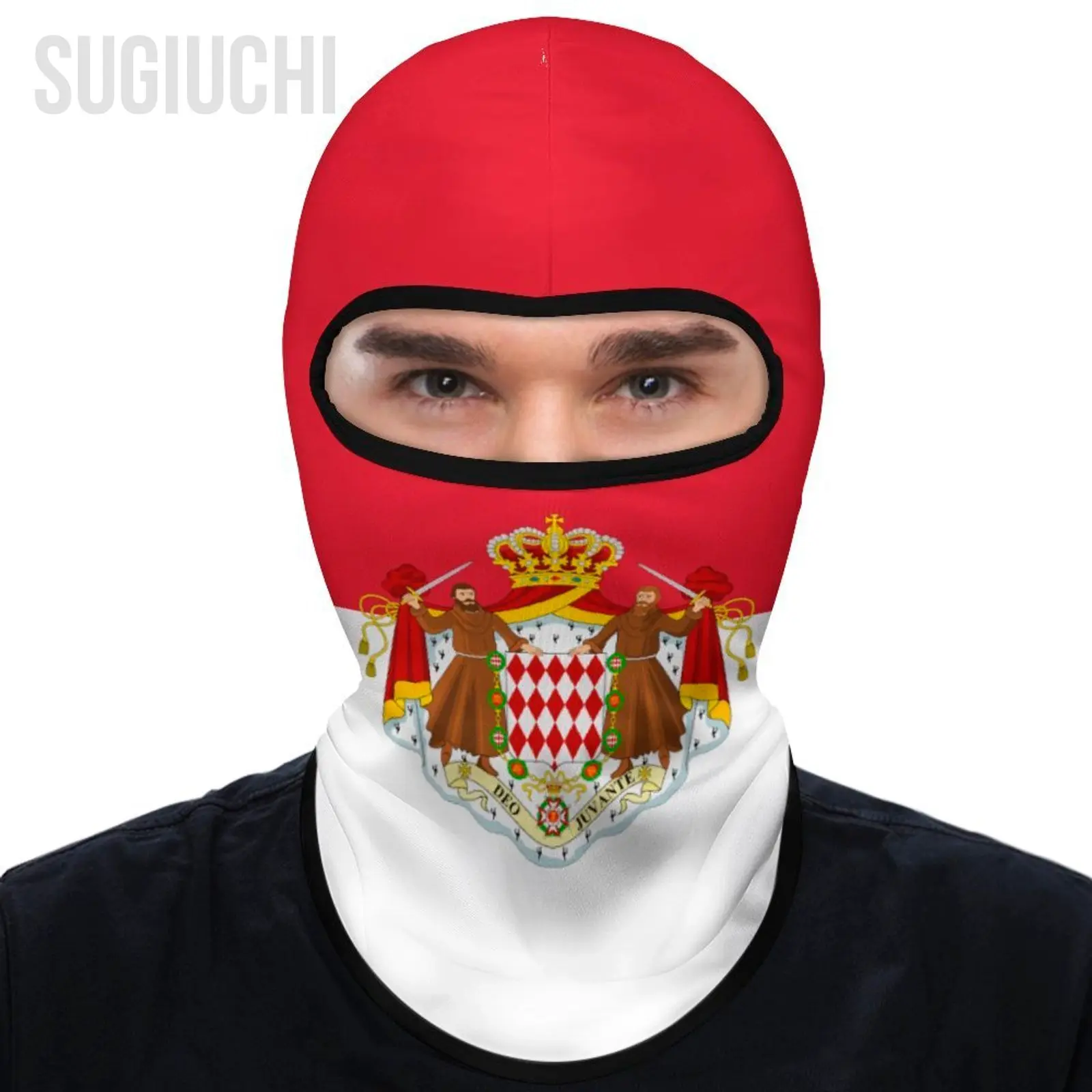 Флаг Монако уличный крутой солнцезащитный крем мотоциклетная маска для лица